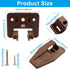 Waziaqoc 10 Set 1 Brown Plastic Replacement Drawer Guides, Slides Drawer Replacement Part Guides, for Dresser
