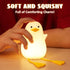 Dimmer Duck Night Light, Silicone Duck Lamp, Cute Bedside Duck Goose Funny Nightlight with and Timer for Room Decor