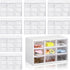 Rtteri 9 Pieces Mini Drawer Organizer Plastic Desktop Storage Box with 9 Clear Drawers for Office Home Jewelry