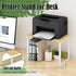 MARTY Printer Stand with Storage for Desk, Desktop Printer Stand Shelf Organzier for Home/Office Heavy Duty Printer
