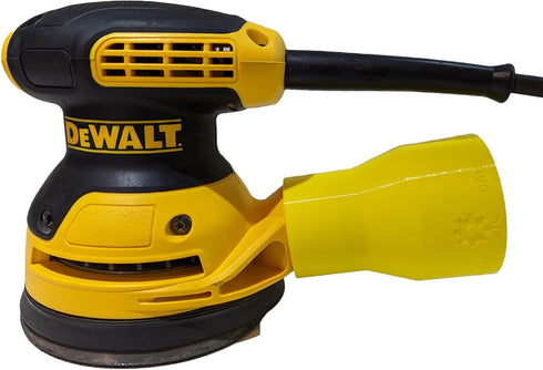 Vacuum Adapter for Dewalt or Craftsman Sanders, Dust Collection, Galactic Gadgets (2-1/2in - Yellow)