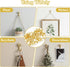 Molain 60 Pcs Gold Push Pin Picture Hooks, Thumbtacks for Wall Hanger Musical Note Shape Small Hook Pins Decorative