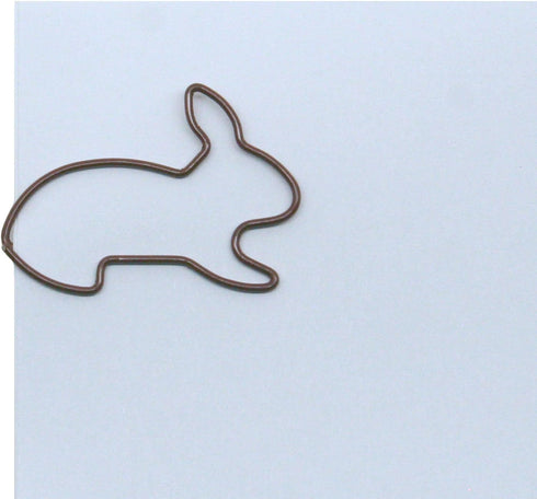 Bunny Rabbit Shaped Paper Clips, 100 Count, Great for Collectors or Office Gifts, Comes in Round Tin with Lid
