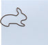 Bunny Rabbit Shaped Paper Clips, 100 Count, Great for Collectors or Office Gifts, Comes in Round Tin with Lid