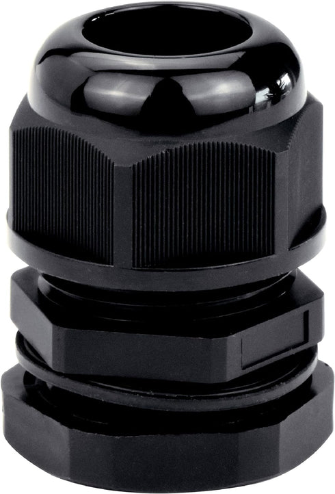 Conextlink 5pcs Waterproof IP68 Nylon Firewall Bushing Grommet Cable Gland Joint for Power Cable (1/0 Gauge, Black)