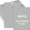 Geyee 100 Pcs Clasp Envelopes, Gummed Mailing Envelopes for Home Office Business Supplies, Grey