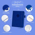 GoGirl Password Book with Alphabetical Tabs - Internet Address & Password Keeper Logbook, Pocket Size, Royal Blue