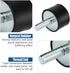 8PCS M8 Rubber Isolator Mounts, Anti Vibration Generator Isolation Mounts for Air Compressors and Diesel Engines