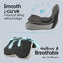 KEZPO Orthopedic Seat Cushion, L-Shaped Ergonomic Memory Foam Back & Seat Support, Non-Slip Breathable Washable Cover