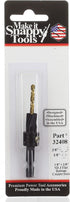 Make it Snappy Tools 1/8 Inch x 3/8 Inch 3-Flute Flat Bottom Counterbore with TiN coated twist drill #32408 by Make it Snappy