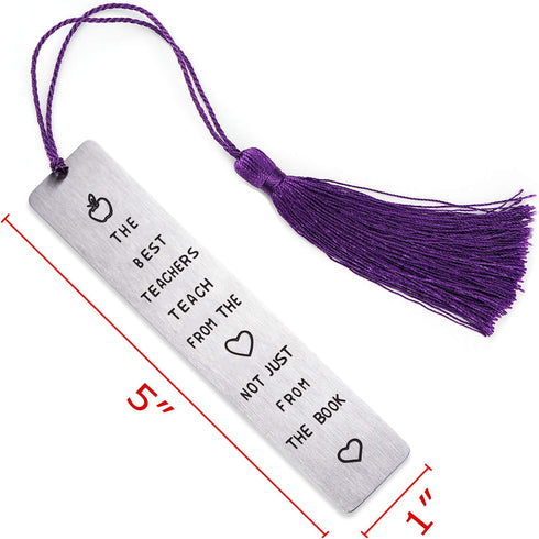 Teacher Bookmark Gifts for Appreciation, Thank You Gifts from Student, Special Teacher Gift