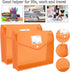 Plastic File Folders Legal Size, Expandable Document Folder with Snap Button Closure, 2 Packs