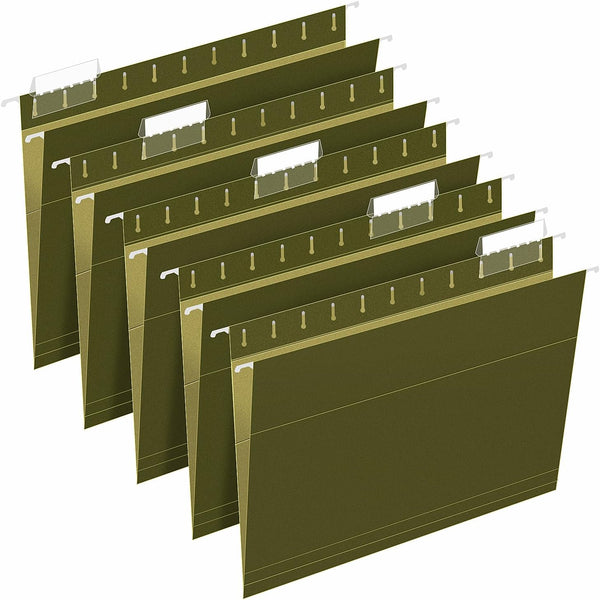 RAZCC 30 Pack Reinforced Hanging File Folders, Letter Size, Designed for Bulky Files with Adjustable Tabs
