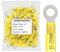 haisstronica 100pcs 1/4" Yellow Marine Grade Heat Shrink Ring Connectors, 12-10 Gauge Tinned Copper