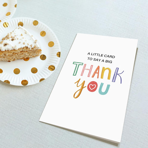Obbyidk Funny Thank You Card for Women Men, Cute Thank You Card for Him Her, Appreciation Card for Teacher Friend Boss