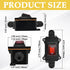 Inline Cord Switch, DC 12V 30A DPST Outdoor Electrical Start Stop Toggle Switch, IP67 Waterproof, 4Pin 2 Position