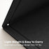 Large Bulletin Board, 24 x 18 inches Felt Decorative Pin Board, Self-Adhesive Vision Board with 20 Pushpins - Black