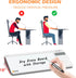 SELEAD Desktop Glass Whiteboard with Calculator & Built-in Mirror, Dry Erase White Board Computer Pad with Organizer