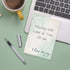 Motivational Affirmation Sticky Note Pad Assortment / Set of 5 Multicolor Note Pads / 4" x 6" / 50 Sheets Per Pad