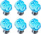 HDJNal 6 pcs Crystal Skull Drawer Knobs and pulls, Glass Crystal Cabinets Knobs