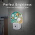 sndheke Summer in,0.5w Starfish and Seashell Night Light Plug into Wall, Beach Ocean Waves Dusk to Dawn Night Light