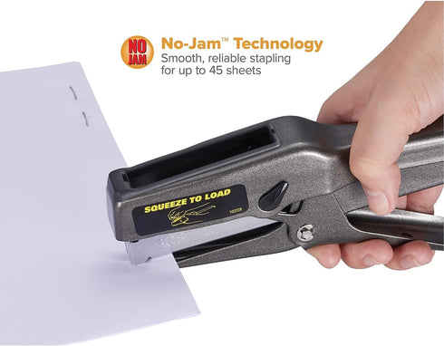 Bostitch Office B8 Heavy Duty All Metal Plier Stapler, 45 Sheet Capacity, Black