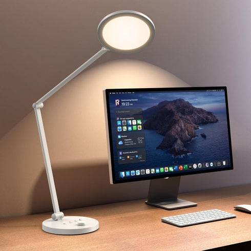 Desk Lamp for Home Office, Metal Swing Arm Desk Light, 3 Mode