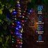 66FT 200 8 ANJAYLIA LED Solar Rope Lights Outdoor Waterproof, Solar Powered Rope String Light with Mode & Timer Remote