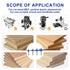 4Pcs 1/4" 6 Set, 1/16", 1/8", 3/16", 1/4", 5/16", 3/8" 1/2" 1/4" MNA Rabbet Router Bits Shank with Bearings Bearings
