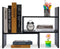 Hossejoy Desk Shelf, Adjustable Desktop Storage Organizer, Wood Display Shelf Rack, Office