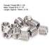 Slotted Repair Nut Kit, 10Pcs Stainless Steel Reducer Nut M8 Female and Male Thread Conversion for Mechanical Repair