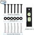 MOUNTUP Lag Bolt Kit for TV Wall Mount Comes with M8×65mm Lag Bolt & Washer for Wood Stud, Plastic Anchors for Concrete Wall, includes Bubble Level for Easy Installation, MU0041-B