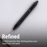 Everyman Black Grafton Mini Click Pen, Refillable Pocket-Size Metal Writing Pen, Versatile EDC Gift for Office and