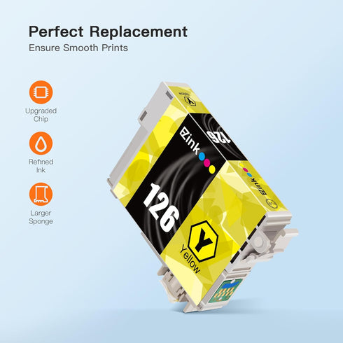 E-Z Ink Remanufactured Ink Cartridge Replacement for Epson 126 T126, 12 Pack (6 Black, 2 Cyan, 2 Magenta, 2 Yellow)