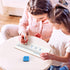 SCRIBBLEDO Negative Number Line Board, 4”x12” Inch Lapboard, Double Sided White Board for Math Manipulatives