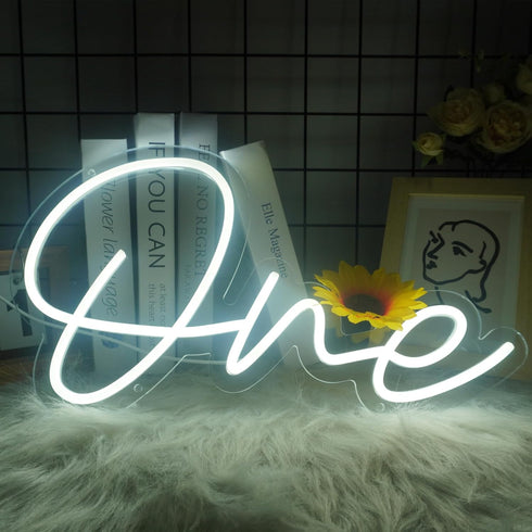 sign,1st One Led Neon Birthday Neon Light with USB Interefece,One Led Light for Birthday Party,Gifts,Baby Decor,Wedding
