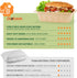 100 (50 Pack) Lids,32 oz Piece Meal Prep Containers with Resuable Cornstarch Material Salad Containers, Plant-based