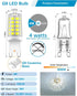 G9 Bulbs, 40 T4 Bulb, 6000K 450 G9 Non-Dimmable, 4W Bulb 360 5 Pack LED Watt Equivalent Chandelier Light Daylight White