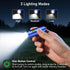3 Blukar Rechargeable EDC Flashlight, Mini Keychain Flash Light with Lighting Modes, Memory Function, Waterproof