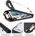 Sunnyclip Storage Clipboard with Handle, Heavy Duty Plastic Compartment for 200 Letter Sized Paper, Portable Office
