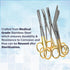 5pc Stainless Steel Bandage Scissors,Stitch Scissors,Hemostat & Diagnostic Penlight -Survival Prepper Supplies