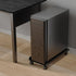 Computer Tower Stand, Ventilated Mobile CPU Stand Fits Most PC Tower, Steel Desktop CPU Holder with Rolling Caster