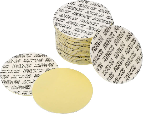 PATIKIL 45mm/1.76inch Foam Lid Liner, 50 Pack PS Foam Resistant Tamper Pressure Sensitive Seal for Bottle Cap Liners