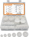 ISPINNER 52pcs Rubber Grommet, Double Sided Round Rubber Hole Plug, Drill Hole Sizes 5/8" to 1-1/2" (White)