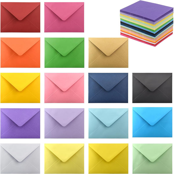 VANRA 170 Pack A2 Envelopes - Colorful Self Seal for 4.25x5.5 Greeting Cards - 17 Assorted Colors
