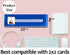 Smile4Autism 5 Large 2 1/2" X 10 1/4" Sentence Strips with 7 Color Sentence Starter Cards for Autism