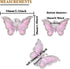4 pcs Butterfly Handle Creative Cabinet Drawer Wardrobe Dresser Zinc Alloy Knob Furniture Door Single Hole Handle Door Handle (Pink Butterfly) by LLDYNW