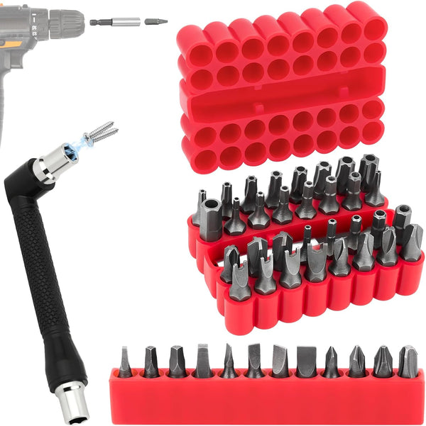 Ofiswadi 46pcs Security Bit Set with Security Torx, Square, Metric & SAE Hex,