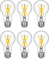 EDISHINE 6 Pack LED Edison Bulbs, A19 Dimmable, 800LM, 4000K Cool White Light, E26 Base, 8W Equivalent 60W