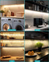 3 12 Inch 3 Counter Dimmable Closet, JUSJUBR Under Cabinet Lighting Plug in, Pcs Color Temperature Under Lights